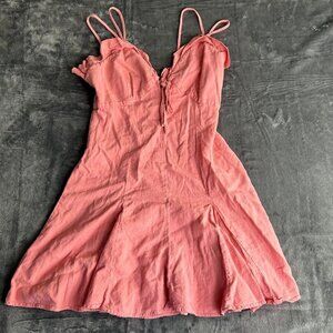 Zara Coral Midi Dress